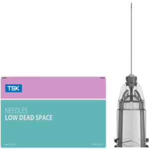 TSK Low Dead Space Hub Needle 33G x 9mm (3/8”) LDS-33009- 1 BOX OF 100
