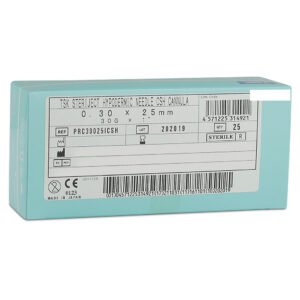 TSK Closed Single Hole Cannula 30G x 25mm (1”) PRC-30025ICSH- Box of 25 (1×25)