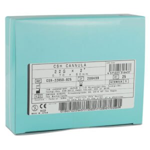 TSK Closed Single Hole Cannula 22G x 50mm (2”) CSH-22050-025 1 BOX OF 25